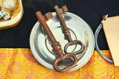 Rusty keys Stock Photos