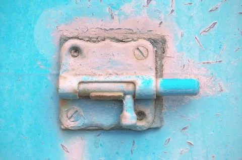 Rusty latch Stock Photos
