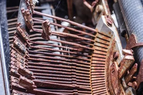 Rusty letters typewriter Stock Photos