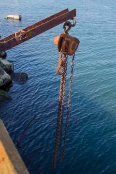 Rusty lever Foto stock