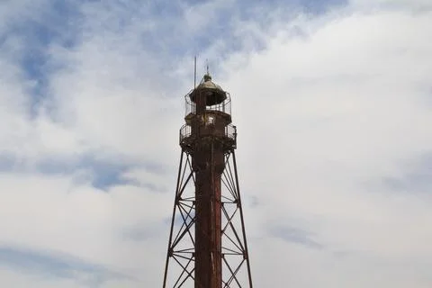 Rusty Lighthouse Stockfoto's