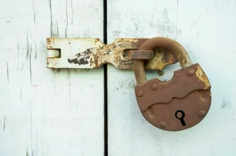 Rusty lock Fotos de archivo