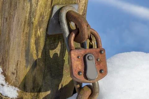 Rusty lock Stock Photos