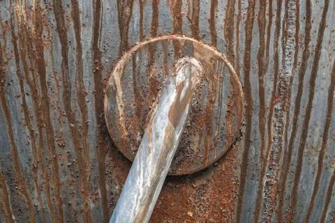 A rusty machine part Stock Photos