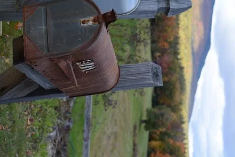 Rusty Mailbox Stockfoto's