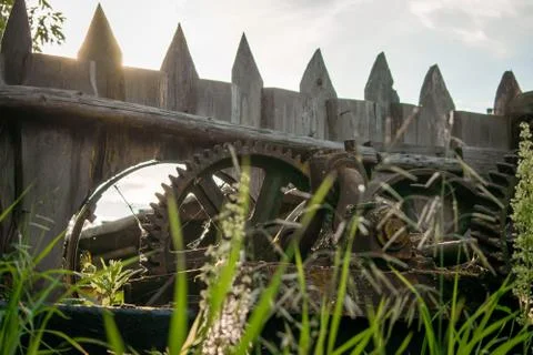 Rusty mechanism 스톡 사진