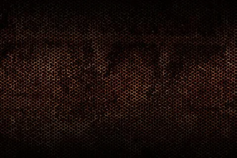 Rusty mesh metal background and texture. Stock Illustration