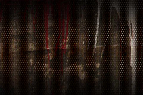 Rusty mesh metal background and texture. Stock Illustration