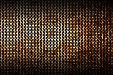 Rusty mesh metal background and texture. Stock Illustration
