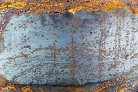 Rusty metal background Stock Photos