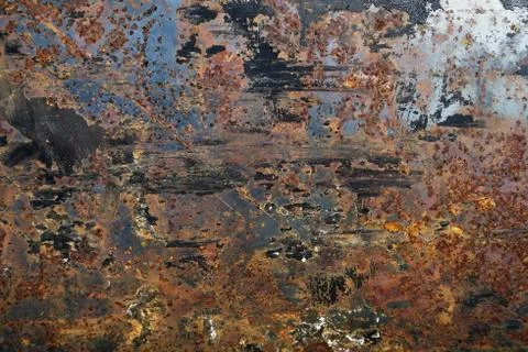 Rusty metal background Stock Photos