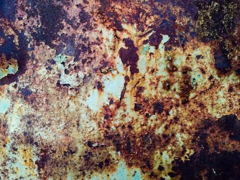 Rusty metal background with rough texture Stock Photos