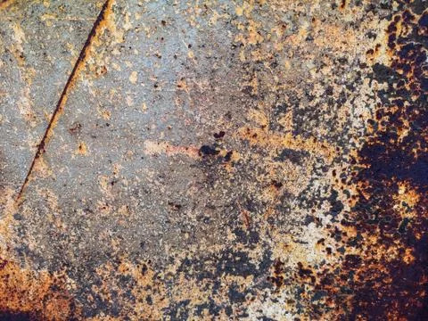 Rusty metal background with rough texture Stock Photos