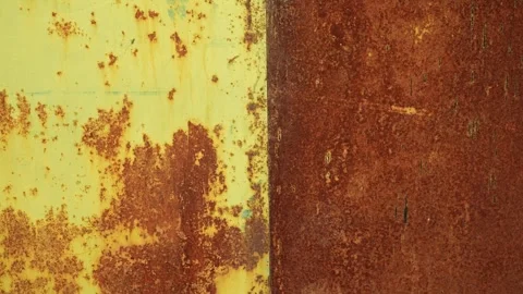 Rusty metal background texture. Grunge rusty orange brown metal Stock Footage 266805982