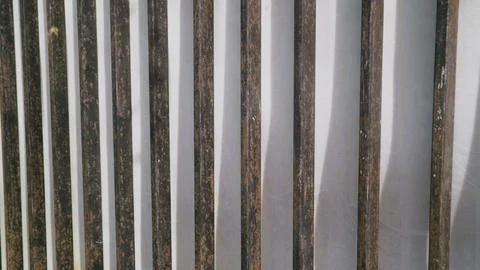 Rusty metal bars, geometric pattern background Foto stock