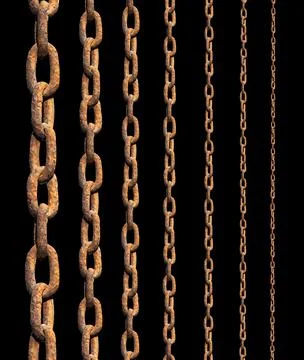 Rusty metal chains Foto stock
