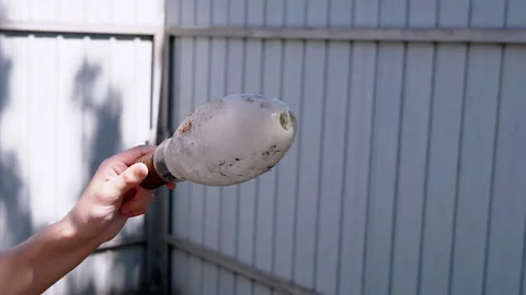 Rusty Metal Corner Stock Footage 293204893