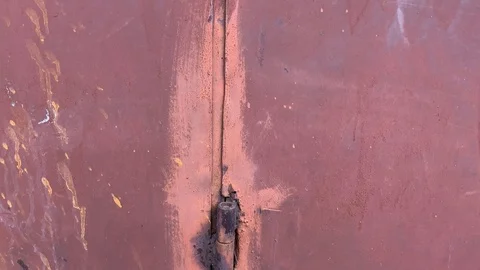 Rusty metal door Stock Footage 120004786