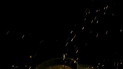 Rusty metal gears falling with bright orange sparks flying Stock Footage 327514063