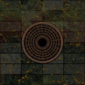 Rusty metal grille Ilustración de archivo