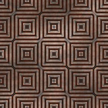 Rusty metal grille pattern Ilustração Stock