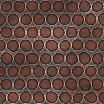 Rusty metal grille pattern Stock Illustration