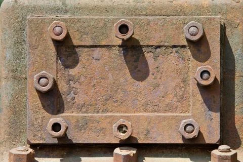 Rusty metal hatch Stock Photos