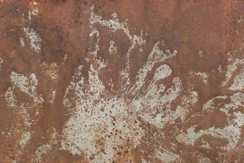 Rusty metal leaf for  text or image textured background Stock Photos