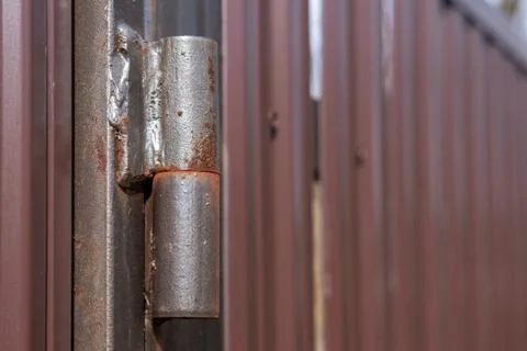Rusty metal loop. Stock Photos