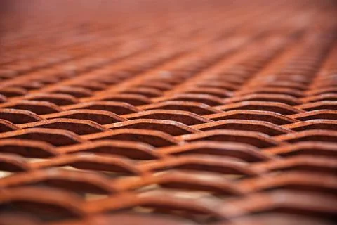 Rusty Metal Mesh Background Foto stock