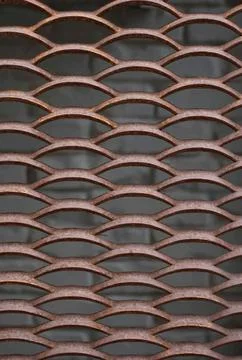 Rusty metal mesh texture in vector format Stock Illustration