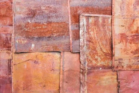 Rusty metal panels Stock Photos