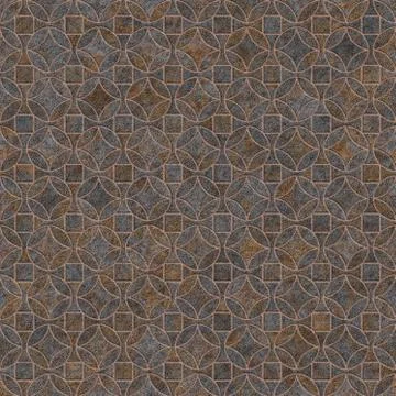 Rusty metal pattern, seamless background. Stock Illustration