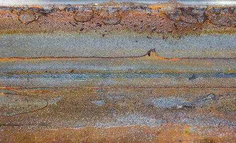 Rusty metal plank surface background. Foto stock