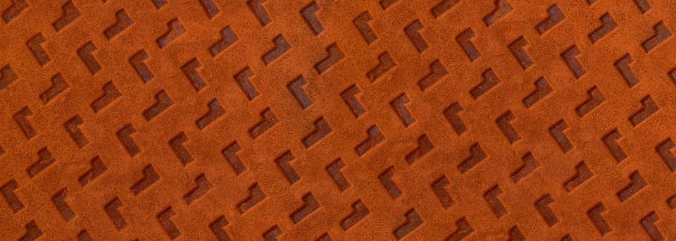 Rusty metal plate with pattern Stock Photos