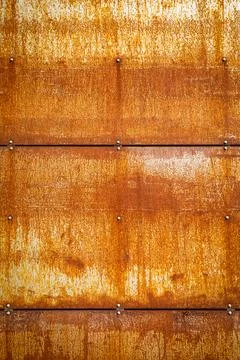 Rusty metal plates, design element and background for text Stock Photos