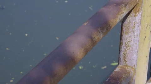 Rusty Metal Rail Texture 스톡 동영상 338343129