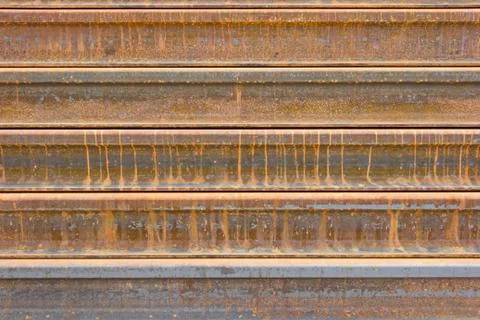 Rusty  metal railway background Stock Photos