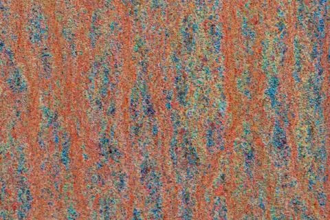 Rusty metal sheet with multi-colored oxide crystals close-up. Texture of oxid Stock Photos