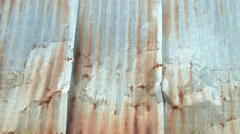 Rusty Metal Siding Video stock 12613119