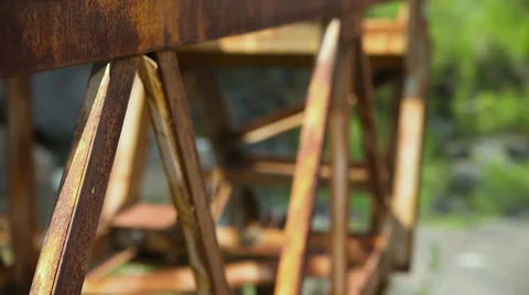 Rusty metal in a stone quarry 動画素材 63573162