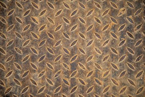 Rusty metal surface abstract background - texture of a iron plate with copy Stock Photos