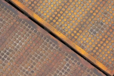 Rusty metal surface close-up Stock Photos