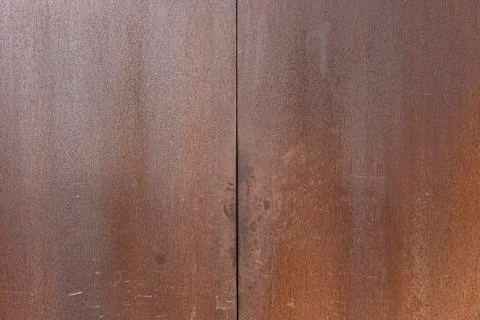 Rusty metal surface with colored paint flaking and cracking texture Stock Photos