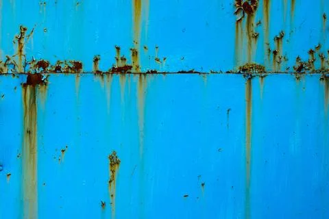 Rusty metal surface with corrosion texture outdoors 库存照片