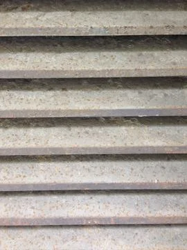 Rusty Metal Surface With Horizontal Grooves 写真素材