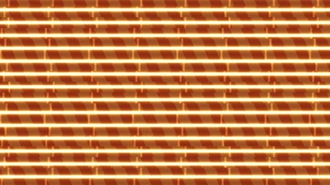 Rusty metal surface with horizontal lines and a warm color Video stock 339438613