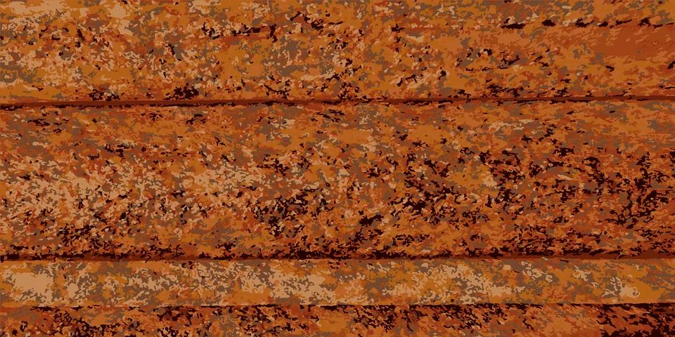 Rusty metal surface. Rust texture. Vector illustration Stock Illustration