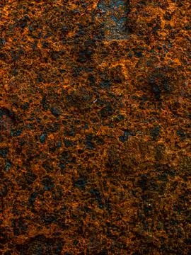 Rusty Metal Surface Texture with Cracked Corrosion Pattern Background 库存照片