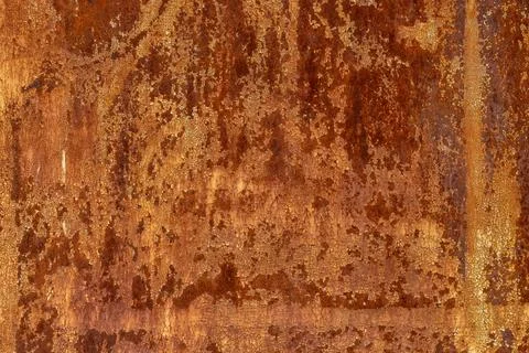 Rusty metal surface with weathered texture outdoors in daylight Stock Photos